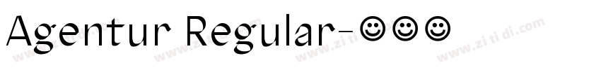 Agentur Regular字体转换